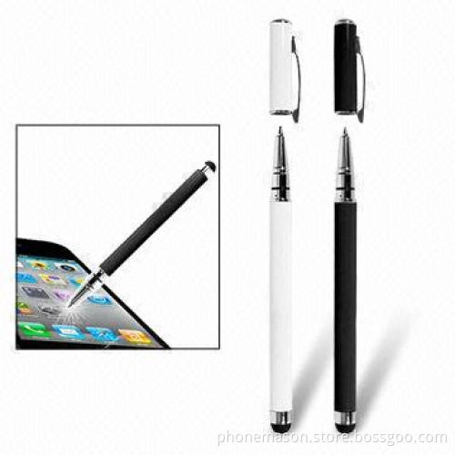 2-in-1 Writing Ball Point Stylus Touch Pen for iPad with Length of 12cm and 0.8cm Diameter
